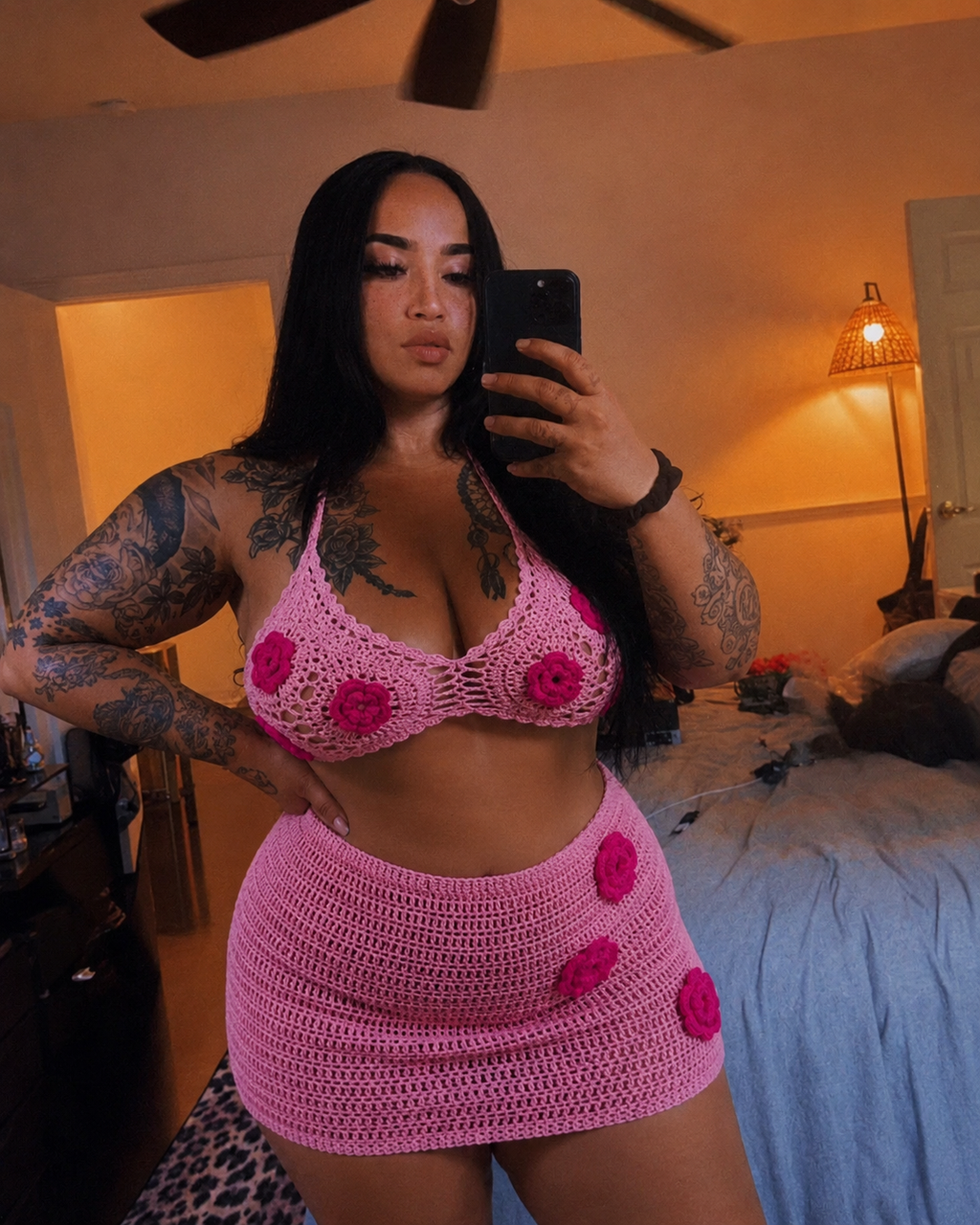 Pink Paradise Crochet Set