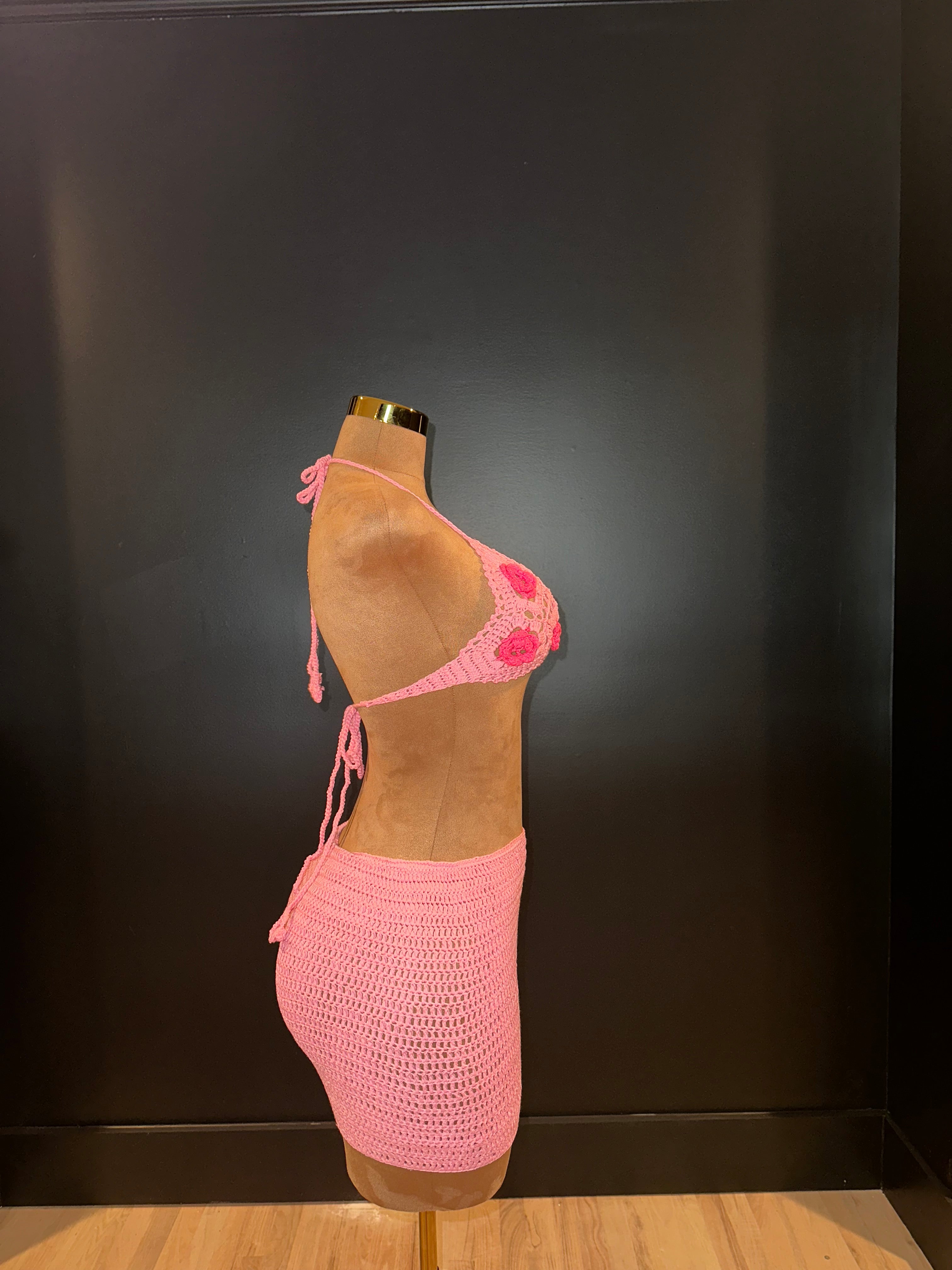 Pink Paradise Crochet Set