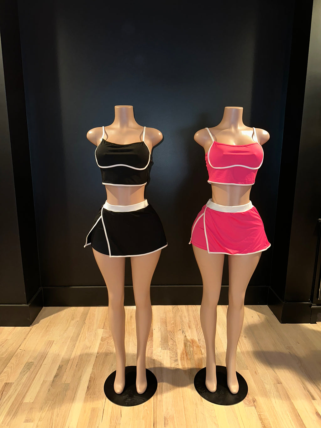 Active Crop Top Skort Set