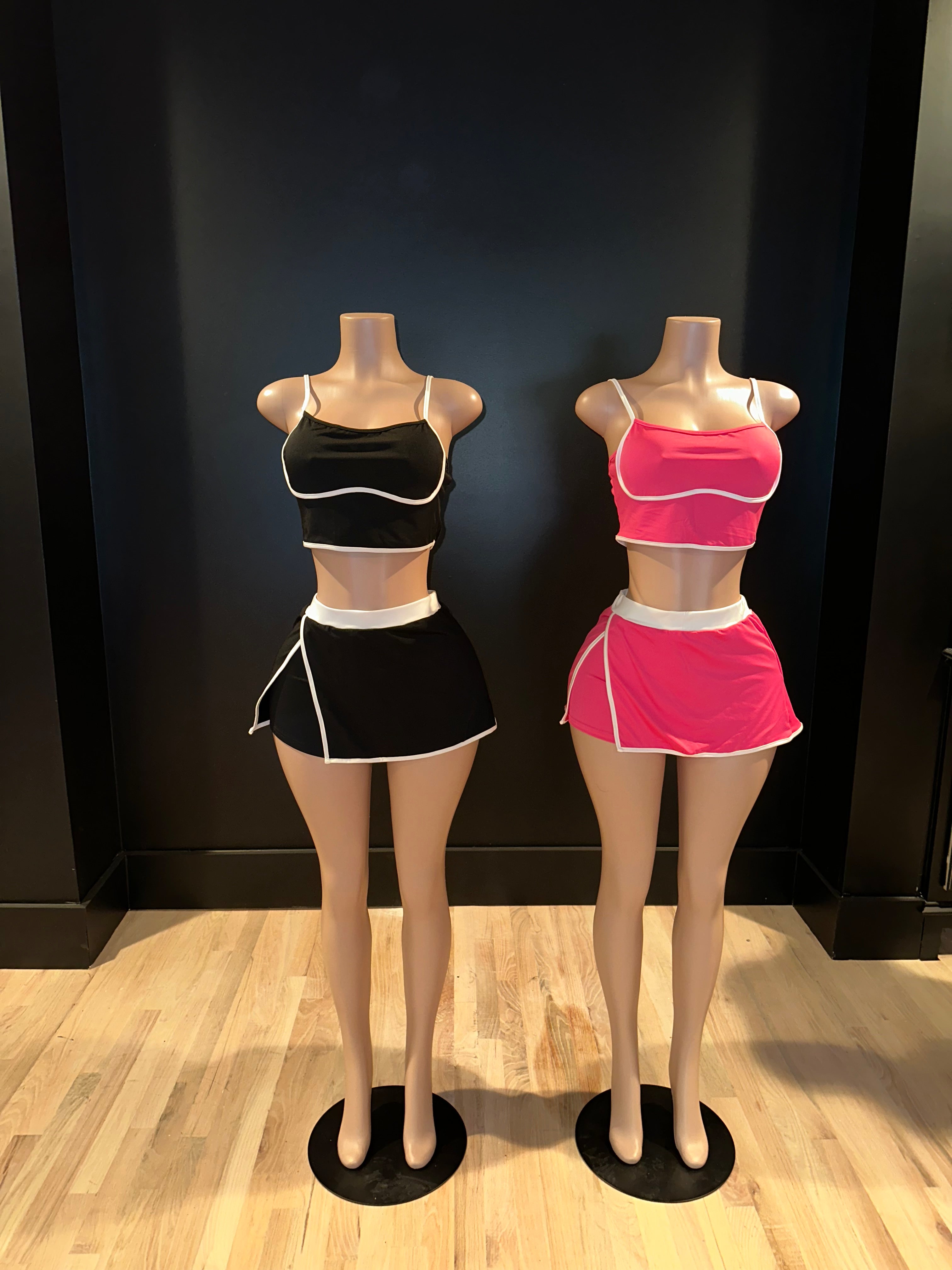 Active Crop Top Skort Set