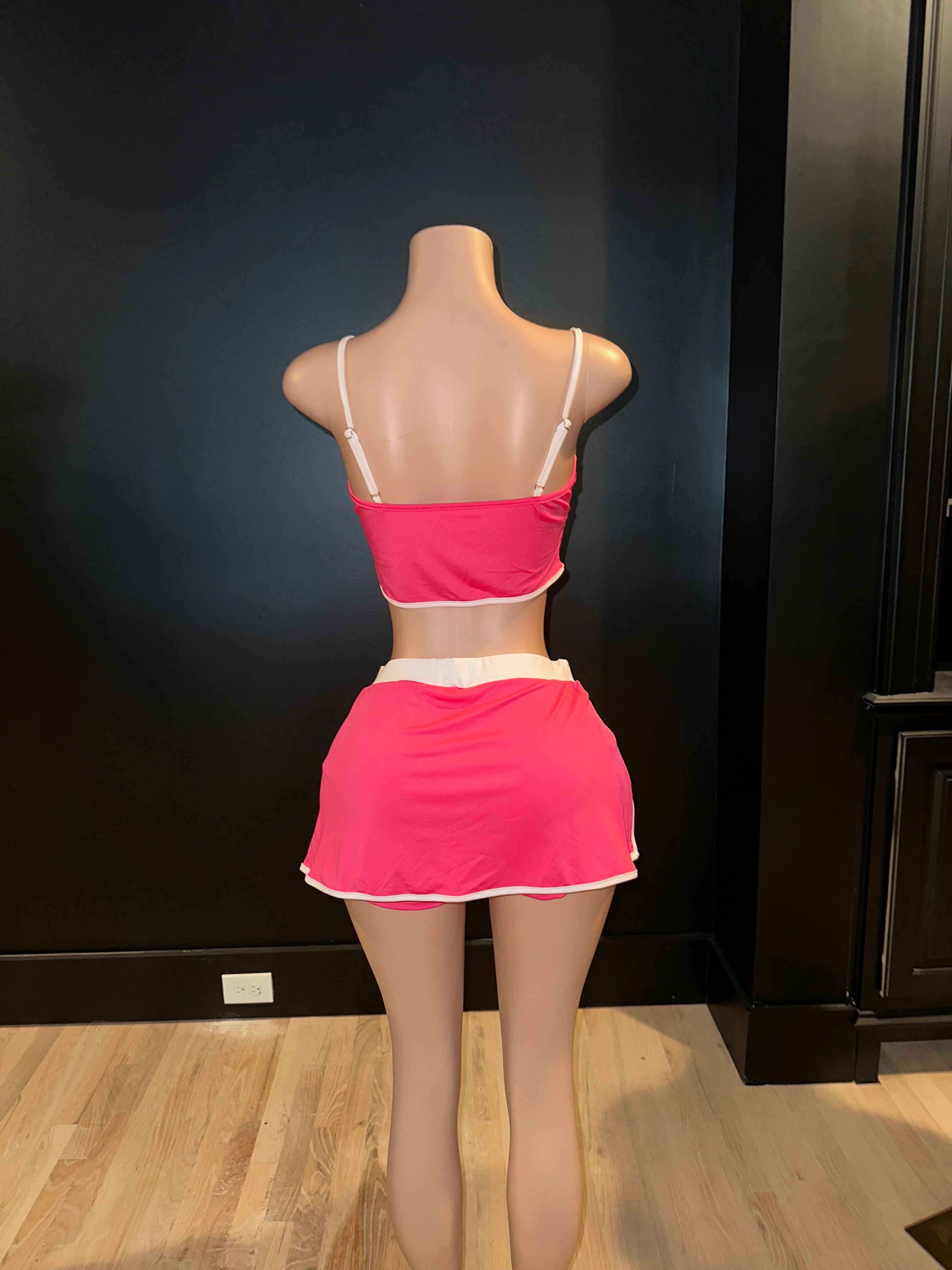 Active Crop Top Skort Set