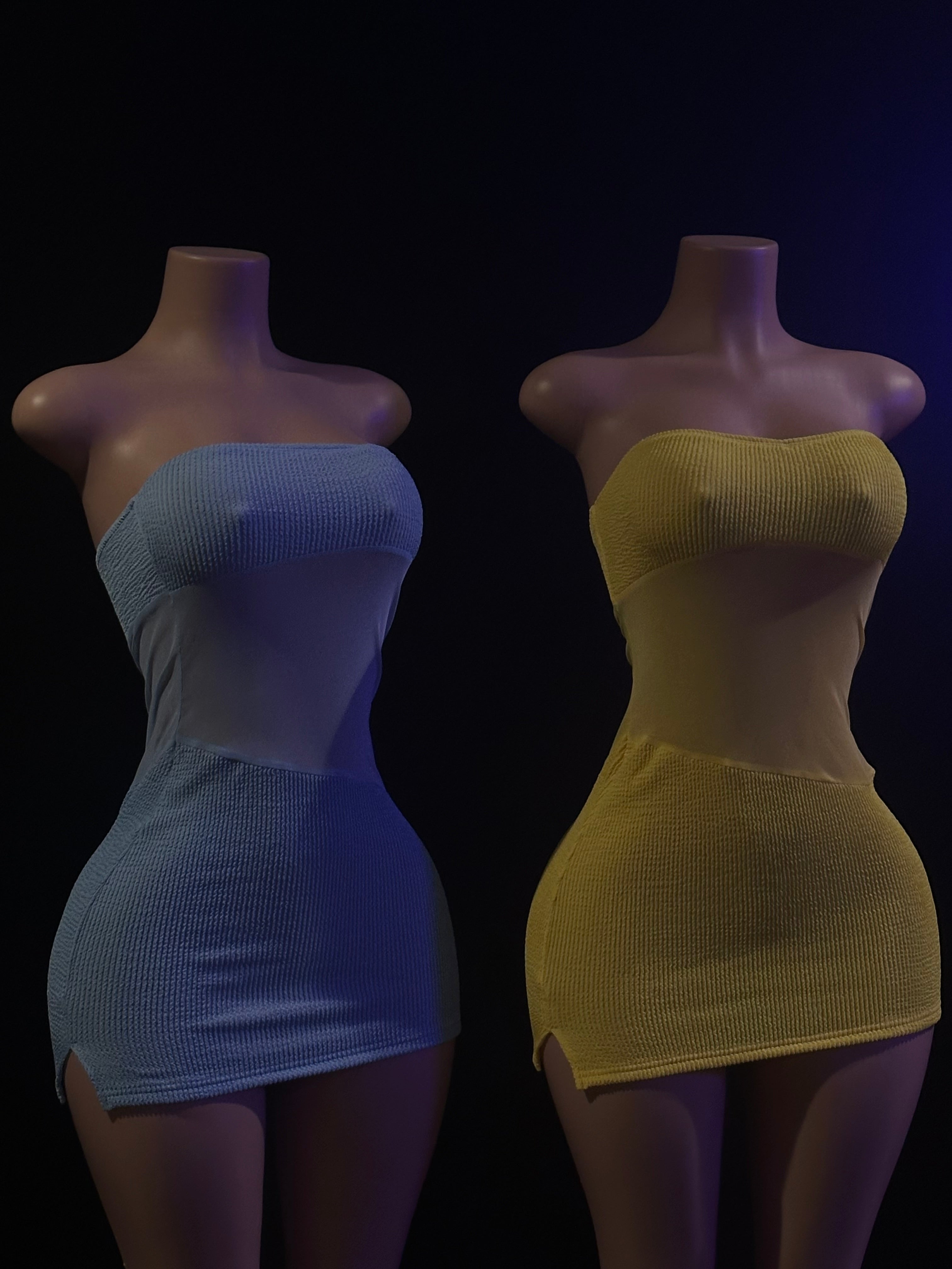 Barely There Mesh Mini Dress
