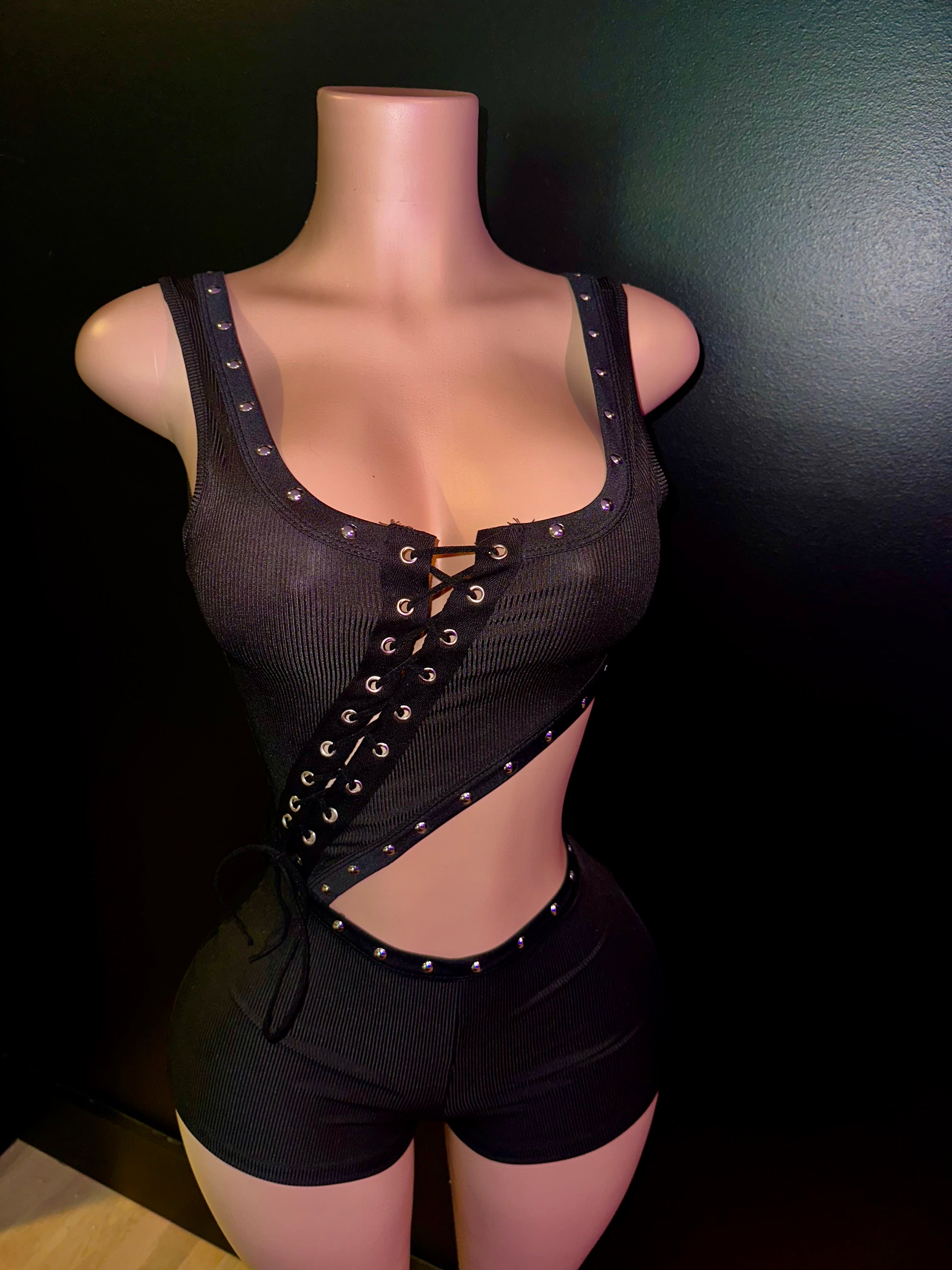 After Dark Lace up Set