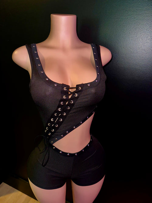 After Dark Lace up Set