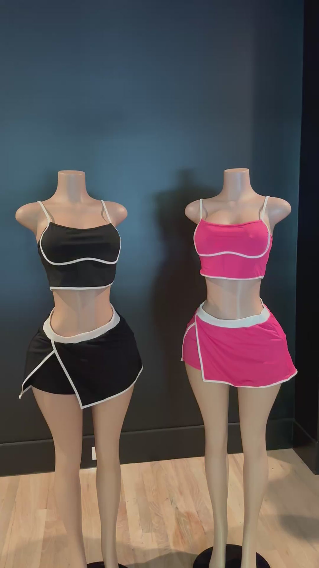 Active Crop Top Skort Set